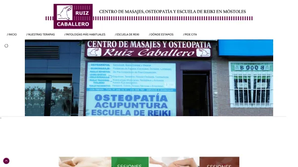 Website Screenshot: Doris Ruiz Caballero - Ruiz Caballero | Centro de Masajes, Osteopatía y Escuela de Reiki en Móstoles - Date: 2023-06-15 16:02:34