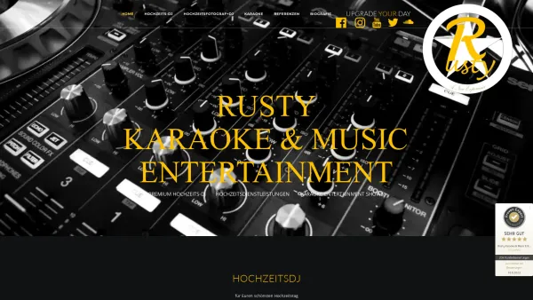 Website Screenshot: Rusty Karaoke & Music Entertainment Premium Hochzeits-DJ - Hochzeit DJ für Wien Niederösterreich Burgenland - Date: 2023-06-26 10:26:41