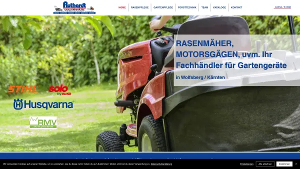 Website Screenshot: Karl Ruthardt Motormäher und sägen - Gartengeräte | Ruthardt Inh. Sabrina Ruthardt - Date: 2023-06-26 10:20:26