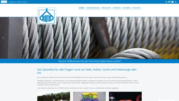 Website Screenshot: RUTO Seile-Ketten Gmbh. & Co.KG - Ruto Seile-Ketten GmbH - Drahtseile in Oberösterreich - Date: 2023-06-26 10:20:26