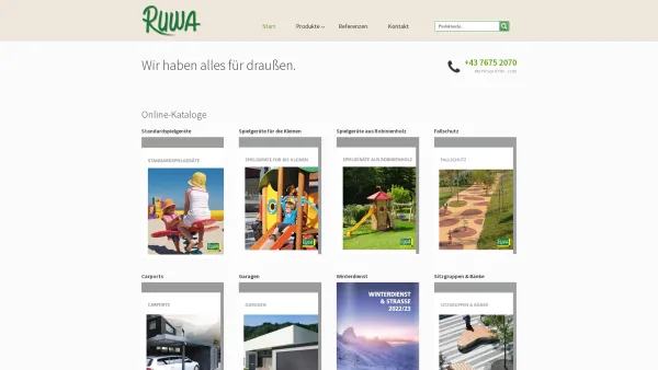 Website Screenshot: RUWA GesmbH & CO KG - RUWA GmbH | Wir haben ALLES für DRAUSSEN - Date: 2023-06-15 16:02:34
