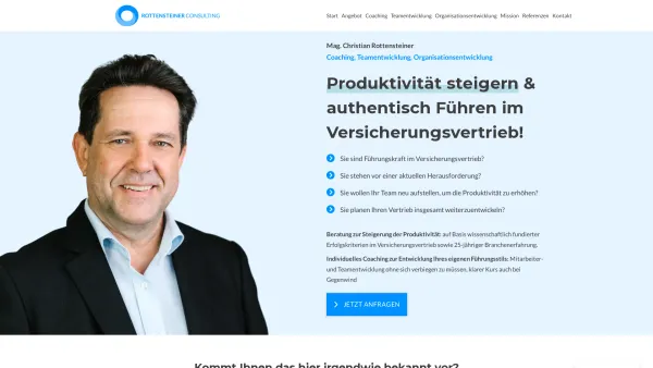 Website Screenshot: R&W Consulting - Start - ROTTENSTEINER CONSULTING - Date: 2023-06-26 10:20:26
