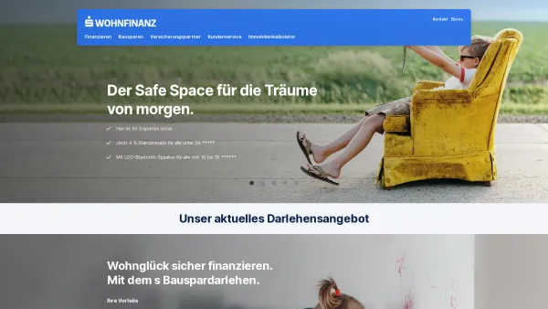 Website Screenshot: s Immobilienfinanzierungsberatung GmbH - Willkommen bei der s Wohnfinanz - Date: 2023-06-26 10:20:29