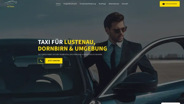 Website Screenshot: S Taxi Senad Zundja - Dein Taxi für Lustenau, Dornbirn & Umgebung | S'Taxi - Date: 2023-06-15 16:02:34
