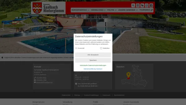 Website Screenshot: Gemeinde Saalbach Hinterglemm Wintersport Heimathaus - Saalbach-Hinterglemm - Startseite - Date: 2023-06-26 10:20:29