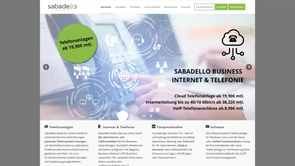 Website Screenshot: Sabadello technologies GmbH - ??? Sabadello ?? Individuelle Kommunikationslösungen - Date: 2023-06-15 16:02:34