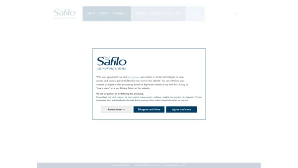 Website Screenshot: Safilo Austria GmbH - Safilo Group - Date: 2023-06-14 10:44:54