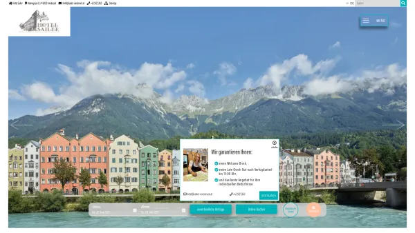 Website Screenshot: Hotel Sailer - Hotel Sailer Innsbruck - Hotel & Business & Restaurant - Date: 2023-06-26 10:20:32