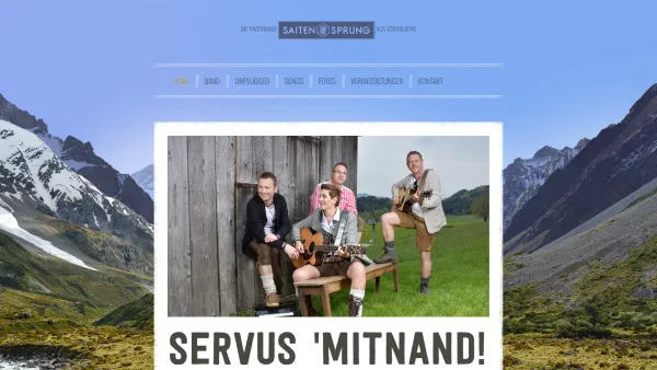 Website Screenshot: Tanz u. Partyband Saitensprung - Home - Date: 2023-06-26 10:20:32