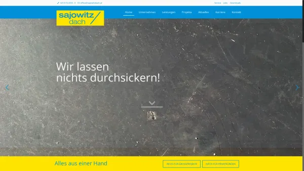 Website Screenshot: Viktor Sajowitz Gesellschaft bei sajowitz dach - Sajowitzdach - Date: 2023-06-14 10:44:54