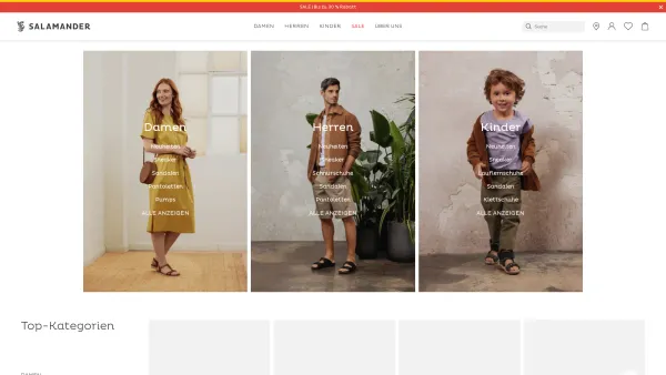 Website Screenshot: Schuhe SALAMANDER Österreich - Modische Schuhe für Damen, Herren und Kinder online bestellen | SALAMANDER - Date: 2023-06-26 10:20:32