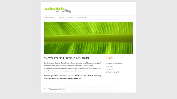 Website Screenshot: salesdata consulting - salesdata consulting e.U. – Homepage salesdata consulting e.U. - Date: 2023-06-26 10:20:32