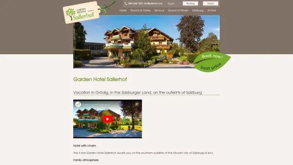 Website Screenshot: Pension Sallerhof - Hotel Salzburg : B&B guesthouse near Salzburg city - Date: 2023-06-26 10:20:32