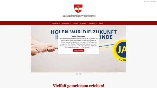 Website Screenshot: Gemeindeamt Sallingberg - Sallingberg im Waldviertel - Date: 2023-06-26 10:20:32