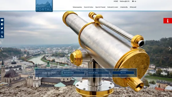 Website Screenshot: SalzburgPORTAL - Salzburg-PORTAL.com - Reiseführer für Deinen Urlaub in Salzburg und Umgebung - Date: 2023-06-26 10:20:35