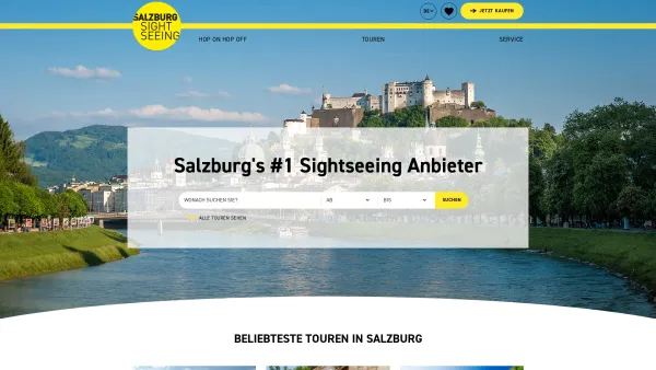 Website Screenshot: Stadtrundfahrten mit Salzburg Sightseeing Tours! - Salzburg Sightseeing - Home - Date: 2023-06-26 10:20:35