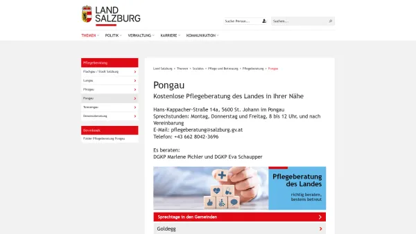 Website Screenshot: Gemeindeamt Pongau - Land Salzburg - Pongau - Date: 2023-06-26 10:20:35