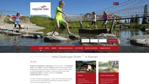 Website Screenshot: Hotel-Restaurant Salzburger Stub´n**** - Hotel Salzburger Stubn - Sommer- und Winterurlaub in Kleinarl im Salzburger Land - Date: 2023-06-26 10:20:35