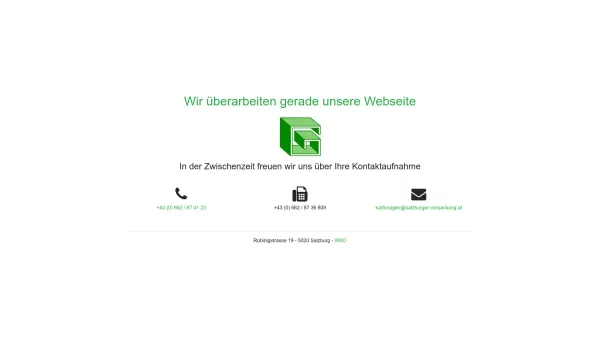 Website Screenshot: Salzburger Verpackung, Grüssing Kartonagen - Salzburger Verpackungsges.m.b.H. | Grüssing Kartonagen - Date: 2023-06-15 16:02:34