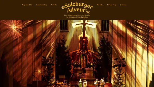 Website Screenshot: Holzmann Erich Salzburger Advent Startseite - Orig. Salzburger Advent – Orig. Salzburger Advent - Date: 2023-06-26 10:20:35