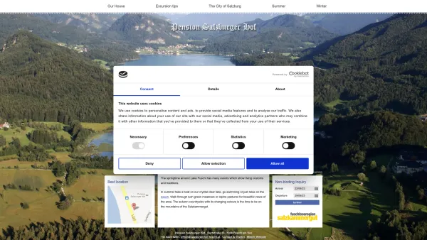 Website Screenshot: Pension Salzburger Hof*** - Pension on Lake Fuschl - Salzburger Hof in Fuschl am See - Date: 2023-06-26 10:20:35