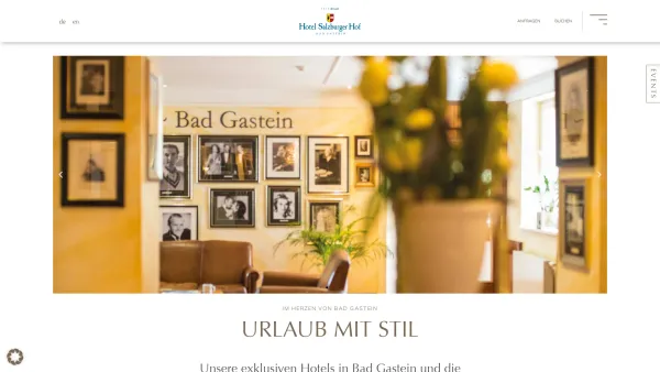 Website Screenshot: Hotel Salzburger Hof**** - Hotels in Bad Gastein - Date: 2023-06-14 10:44:57