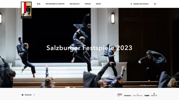 Website Screenshot: SALZBURGER FESTSPIELE 2006SALZBURG FESTIVAL 2006 - Salzburger Festspiele 2023 • Karten • Programm - Date: 2023-06-15 16:02:34