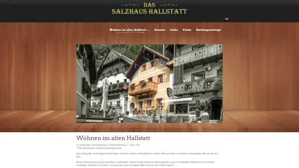 Website Screenshot: Gastronomie Gabriel Salzhaus - Wohnen im Salzhaus Hallstatt, im ehrwürdigen Salzfertigerhaus „Polstermillnerhaus“ - urbar 1751 - Salzhaus Hallstatt - Date: 2023-06-15 16:02:34