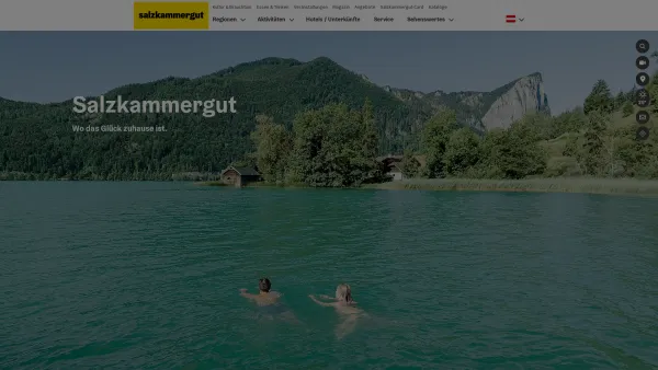 Website Screenshot: Salzkammergut Tourismus-Marketing GmbH - Salzkammergut in Österreich | Energie, Erholung, Kultur & Brauchtum - Date: 2023-06-26 10:20:35