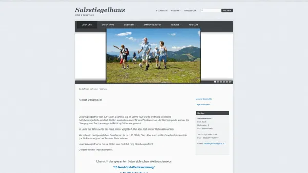 Website Screenshot: HerzlichSalzstiegelhaus - Salzstiegelhaus | urig u. gemütlich, Fam. Köck - Date: 2023-06-26 10:20:35
