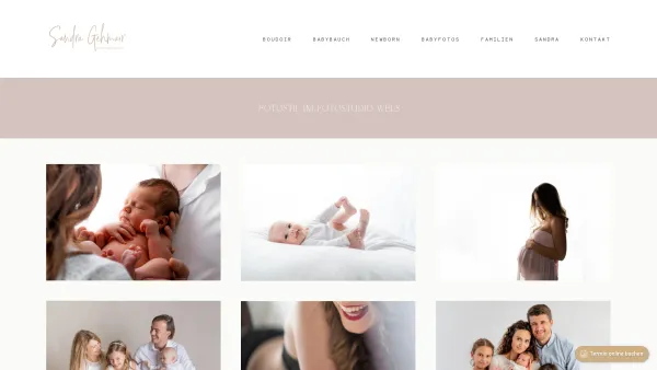 Website Screenshot: Sandra Gehmair Photography - Fotograf Wels | Babyfotos | Newbornfotos | Boudoirfotos - Date: 2023-06-26 10:20:38