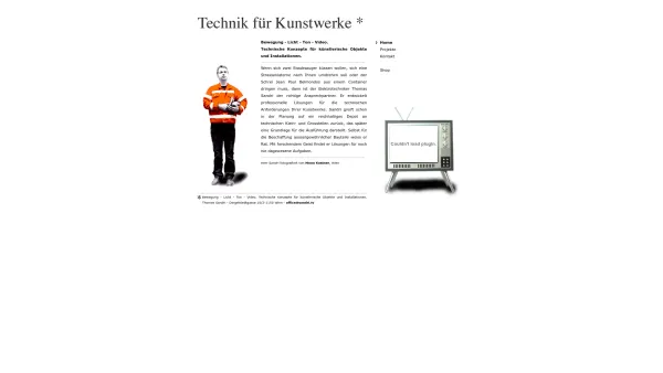 Website Screenshot: Thomas Sandri Technik für Kunstwerke - sandri.tv - Date: 2023-06-26 10:20:38
