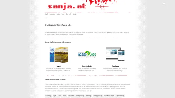 Website Screenshot: sanja.at e.U. - Grafikerin Wien: Grafikdesign & Webdesign - Date: 2023-06-14 10:37:41