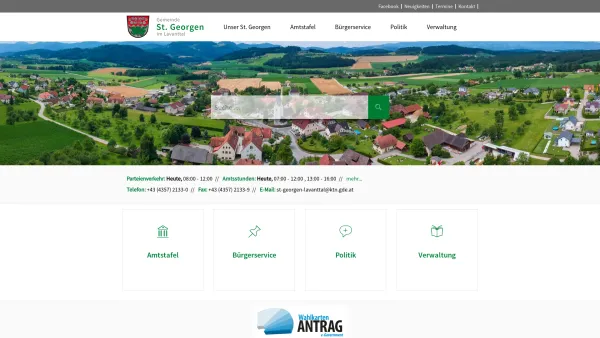 Website Screenshot: Gemeindeamt St St. Georgen Lavanttal - Gemeinde St. Georgen im Lavanttal - Geko digital - Date: 2023-06-26 10:20:38