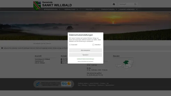 Website Screenshot: Gemeindeamt St Gemeinde St. Willibald - Sankt Willibald - GEM2GO WEB - Zentrum - Date: 2023-06-26 10:20:38