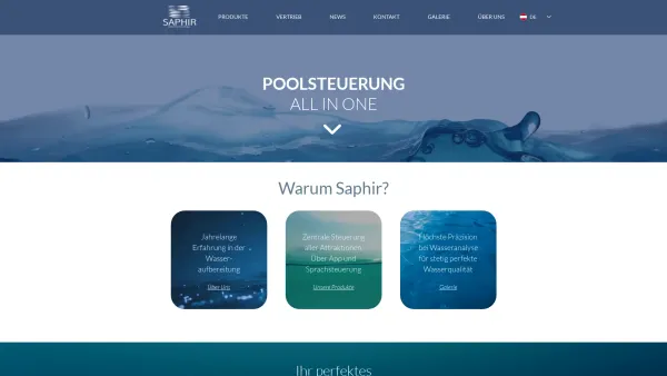 Website Screenshot: SAPHIR Wassertechnologie - Saphir Wassertechnologie, Österreich - Date: 2023-06-15 16:02:34