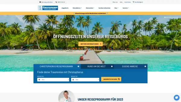 Website Screenshot: Christophorus Reiseveranstaltungs GmbH - Startseite - Christophorus Reisen - Date: 2023-06-26 10:20:38