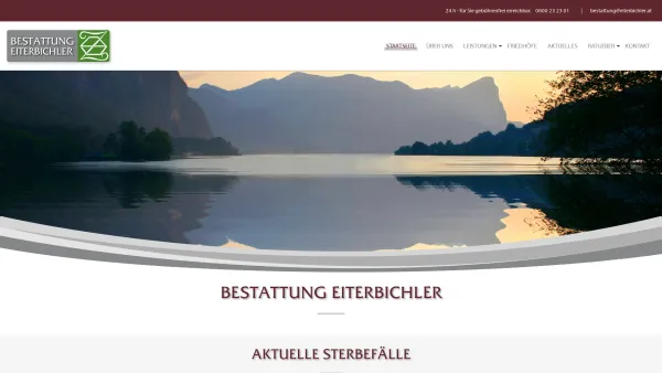Website Screenshot: Eiterbichler Index - Bestattung Eiterbichler - 24 Stunden Dienstleistungen im Trauerfall - Date: 2023-06-14 10:44:57