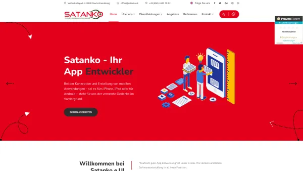 Website Screenshot: Satanko e.U - Satanko E.U - Teuflisch gute App Entwicklung aus Österreich! ? - Date: 2023-06-26 10:20:38