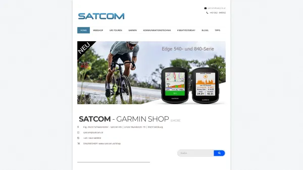Website Screenshot: satcom Garmin & Hand Shop Salzburg - Satcom – Garmin Shop Salzburg » Satcom - Garmin shop Salzburg - Date: 2023-06-15 16:02:34