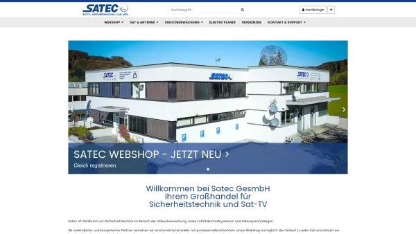 Website Screenshot: SATEC Online - Startseite - SATEC - Date: 2023-06-26 10:20:38