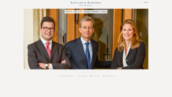 Website Screenshot: Sattler & Schanda Rechtsanwälte - Date: 2023-06-26 10:20:41