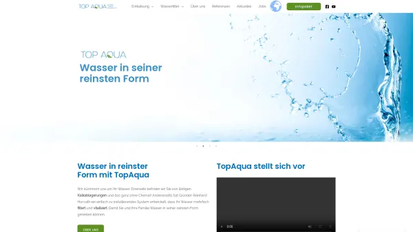 Website Screenshot: Sauberes Trinkwasser Reinhard Horvath - TopAqua - Trinkwasserfilter TopAqua - Date: 2023-06-26 10:20:41