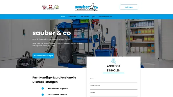 Website Screenshot: sauber & co Komplettservice für ihr Zuhause - sauber & co - Date: 2023-06-26 10:20:41