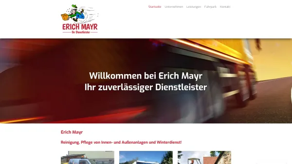 Website Screenshot: Erich Mayr-Zustelldienst & Übersiedelung & Entrümpelung & Hausreinigungsservice & Handelsgewerbe - Sausewind - Date: 2023-06-14 10:44:57