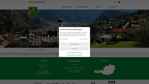 Website Screenshot: Gemeindeamt Sautens RiS-Kommunal - Sautens - Gemeinde - Startseite - Date: 2023-06-26 10:20:41