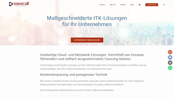Website Screenshot: Savecall telecommunication consulting GmbH - Savecall » Trusted Sourcing Advisors für ITK Lösungen - Date: 2023-06-26 10:20:41
