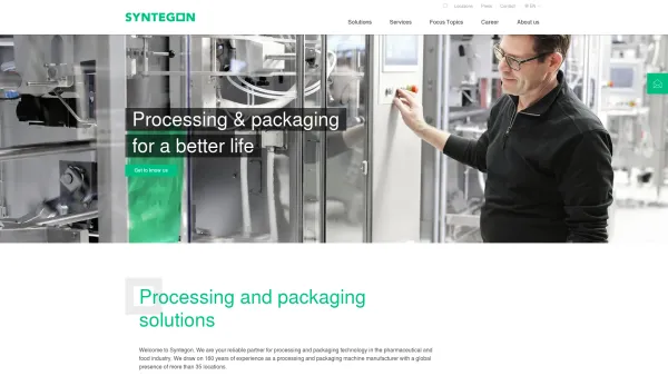 Website Screenshot: SBM Schoeller-Bleckmann Medizintechnik Gesellschaft bei Schoeller-Bleckmann - Processing and packaging solutions » Syntegon - Date: 2023-06-26 10:20:41