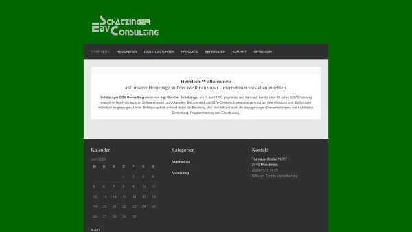 Website Screenshot: Schätzinger EDV Consulting Ing. Günther Schätzinger - Schätzinger EDV Consulting – EDV-Beratung Ing. Günther Schätzinger - Date: 2023-06-15 16:02:34