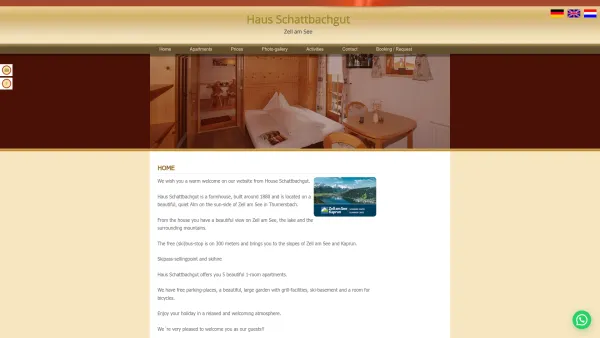 Website Screenshot: Haus Schattbachgut - Schattbachgut - Date: 2023-06-14 10:45:00